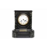 FRENCH VICTORIAN MARBLE MANTEL CLOCK