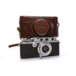 1933 LEICA 3 chrome finish, serial number 116874; fitted with Leitz Elmar f=5cm 1:3,5 lens,