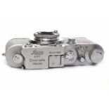 1937 LEICA 3A chrome finish, serial number 241083; fitted with Leitz Elmar f=50cm 1:3,