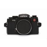 1988 LEICA R5 BODY black finish, serial number 1763784, and body cap,
