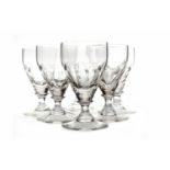 SET OF SIX EARLY 20TH CENTURY SHERRY GLA