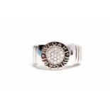 BULGARI EIGHTEEN CARAT WHITE GOLD DIAMON