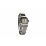 LADY'S CARTIER SANTOS STAINLESS STEEL AU