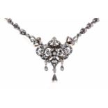 LATE VICTORIAN STYLE DIAMOND SET NECKLET