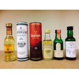 EIGHT SINGLE MALT SCOTCH WHISKY MINIATURES To include: Lagavulin aged 16 years White Horse