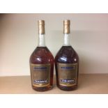 MARTELL V.S. Fine Cognac (2) Cognac, France. 1.5L. 2 bottles.