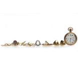 GROUP OF VARIOUS TWENTIETH CENTURY ITEMS comprising a Waltham gold plated fob watch;