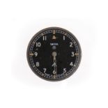 SMITH'S MILITARY ISSUE WRIST WATCH DIAL AND PARTIAL MOVEMENT the round black dial with Arabic