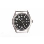 GENTLEMAN'S PULSAR MILITARY ISSUE STAINLESS STEEL QUARTZ WRIST WATCH signed Seiko 1 jewel movement