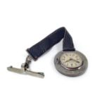 LADY'S BROOK AND SON OF EDINBURGH UNIVERSAL GENEVA MILITARY ISSUE NURSE'S STAINLESS STEEL MANUAL