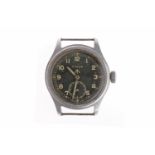 GENTLEMAN'S TIMOR MILITARY ISSUE STAINLESS STEEL MANUAL WIND WRIST WATCH signed Timor calibre 6060