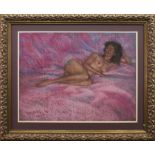 * JOHN MACKIE, RECLINING NUDE pastel on paper, signed 48.