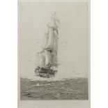 * ROWLAND JOHN ROBB LANGMAID (BRITISH 1897 - 1956), AN OLD TWO-DECKER etching,