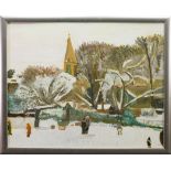 FINLAY MACKINTOSH, BOTANIC GARDENS oil on board,