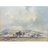 * EMERSON HAROLD GROOM (BRITISH 1891-1983), ON THE SOUTH DOWNS watercolour on paper,