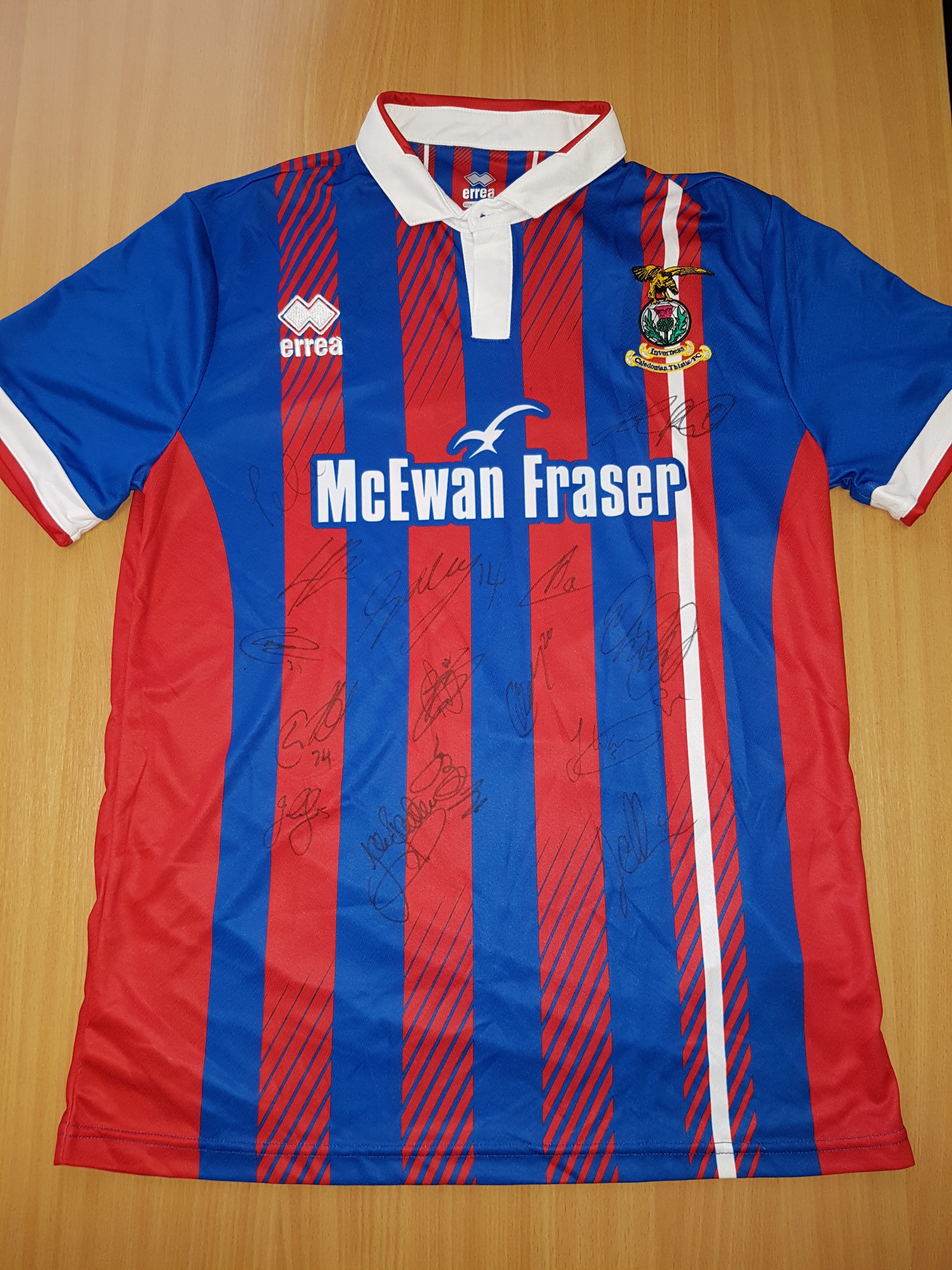 SIGNED INVERNESS CALEDONIAN THISTLE STRIP (HOME 2017/18)