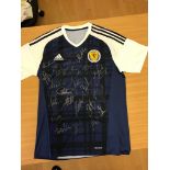 SIGNED SCOTLAND STRIP (HOME, SIGNED AFTER TO SLOVAKIA).