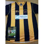 BERWICK RANGERS STRIP along with a programme from the pre-season friendly against Greenock