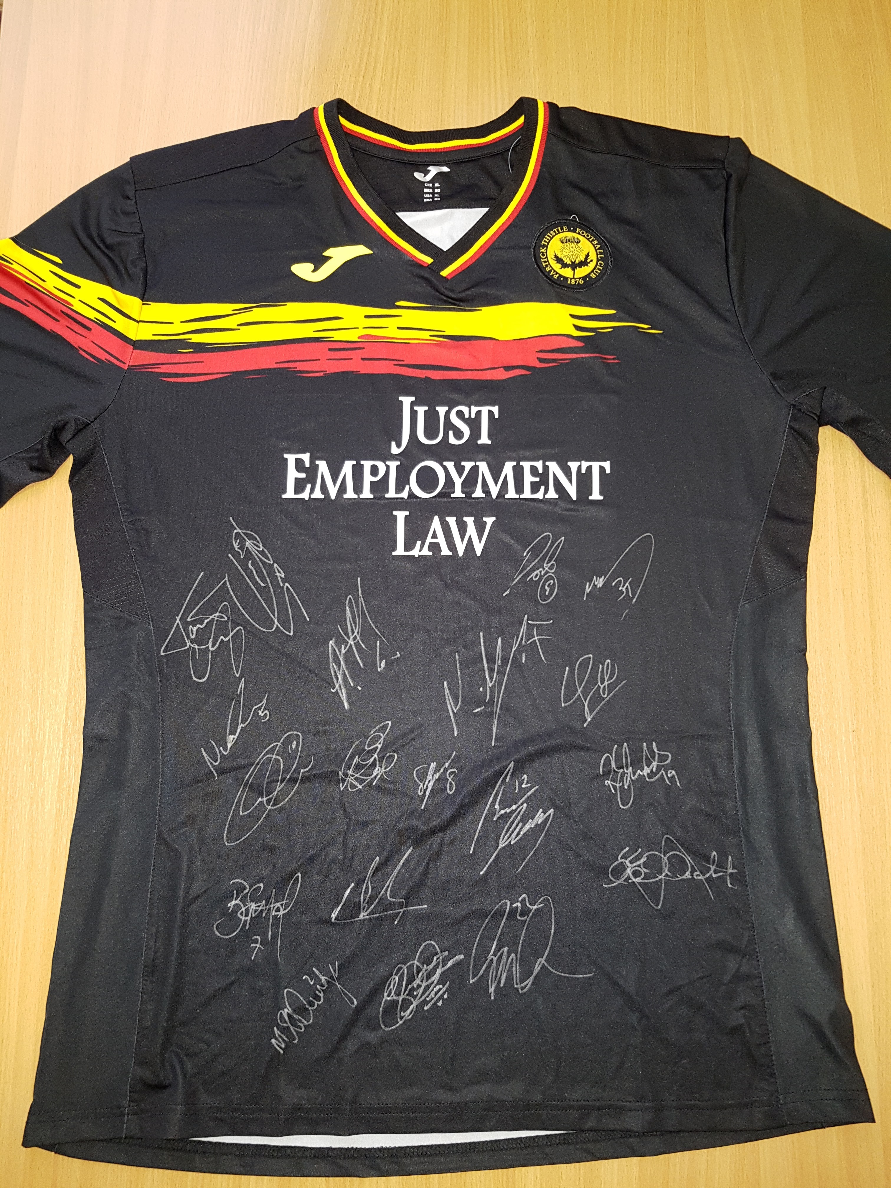 SIGNED PATRICK THISTLE STRIP (AWAY 2017/18)