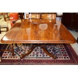 A WILLIAM IV PERIOD MAHOGANY BREAKFAST TABLE, probably Irish, the rectangular moulded top, now