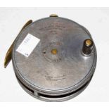 A RARE HARDY BROS LTD. FLY REEL, ''The Perfect'', Alnwick, England, Patent No 24245 & 9261,