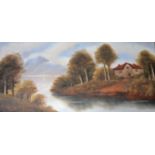 EARLY 20TH CENTURY ENGLISH SCHOOL, River Landscapes, a pair, O.O.C., one indistinctly signed, 11.5''