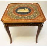 ###WITHDRAWN##A VERY UNUSUAL MARQUETRY GAMES TABLE