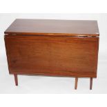 AN INLAID MAHOGANY DROP-LEAF GATE-LEG TABLE, with rectangular flaps, 36'' (92cm)w. (1)