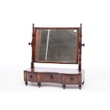 A GEORGE IV PERIOD SWING-FRAME DRESSING TABLE MIRROR