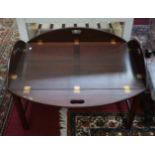 A GEORGIAN STYLE MAHOGANY BUTLER'S TRAY