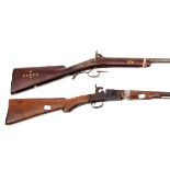 TWO OLD PERCUSSION RIFLES