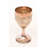 AN IRISH GEORGE III SILVER GOBLET