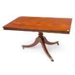 A LATE 19TH CENTURY MAHOGANY FLIP-TOP BREAKFAST TABLE