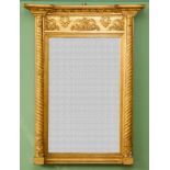 A 19TH CENTURY GILT PIER MIRROR