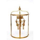 A REGENCY STYLE DEMI-LUNE WALL-MOUNTED HALL LANTERN