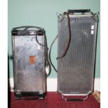 TWO RECTANGULAR ELECTRIC WARMING STANDS