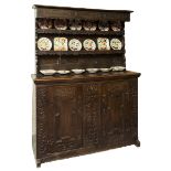 AN EARLY OAK DRESSER,