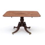 A GOOD REGENCY PERIOD MAHOGANY BREAKFRONT TABLE