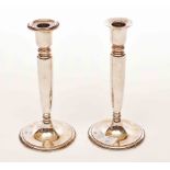 A PAIR OF TIFFANY & CO. STERLING SILVER CANDLESTICKS