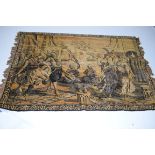 A TAPESTRY TYPE WALL HANGING, depicting Arabs merry making, 46" (117cm) x 68" (173cm) approx. (1)