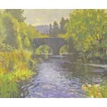 GERALD J. BRUEN (RHA 1908-2004), 'Annamoe, Co. Wicklow', O.O.B, 14.5in (37cm) x 18.5in (47cm). (1)