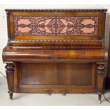 GEORGE BERNARD SHAW INTEREST: AN UPRIGHT VICTORIAN ROSEWOOD CASED WOODEN FRAME PIANO, by Barlow,