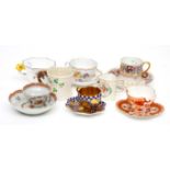 A COLLECTION OF MISCELLANEOUS CABINET CUPS AND SAUCERS