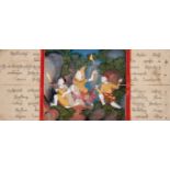 A 19TH CENTURY FOLD OUT THAI MANUSCRIPT, depicting twenty-five folds or panels of Thai manuscript in