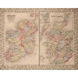 A LATE 19TH CENTURY COLOURED MAP