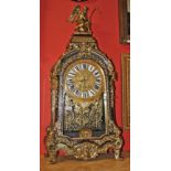 A LARGE IMPRESSIVE FRENCH GILT-BRONZE AND BOULLE BRACKET CLOCK