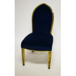 A PAIR OF GOTHIC REVIVAL GILT SIDE CHAIRS