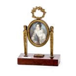 AN OVAL MINIATURE PORTRAIT