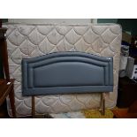 A 5FT DIVAN BED, with paddded head board. (1)