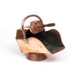 A GOOD OLD COPPER COAL SCUTTLE